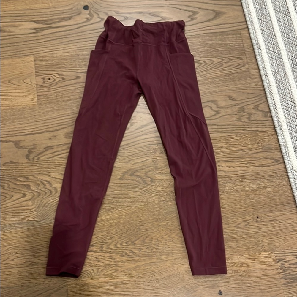 Athleta Red Leggings Soft Comfortable Fit; never worn